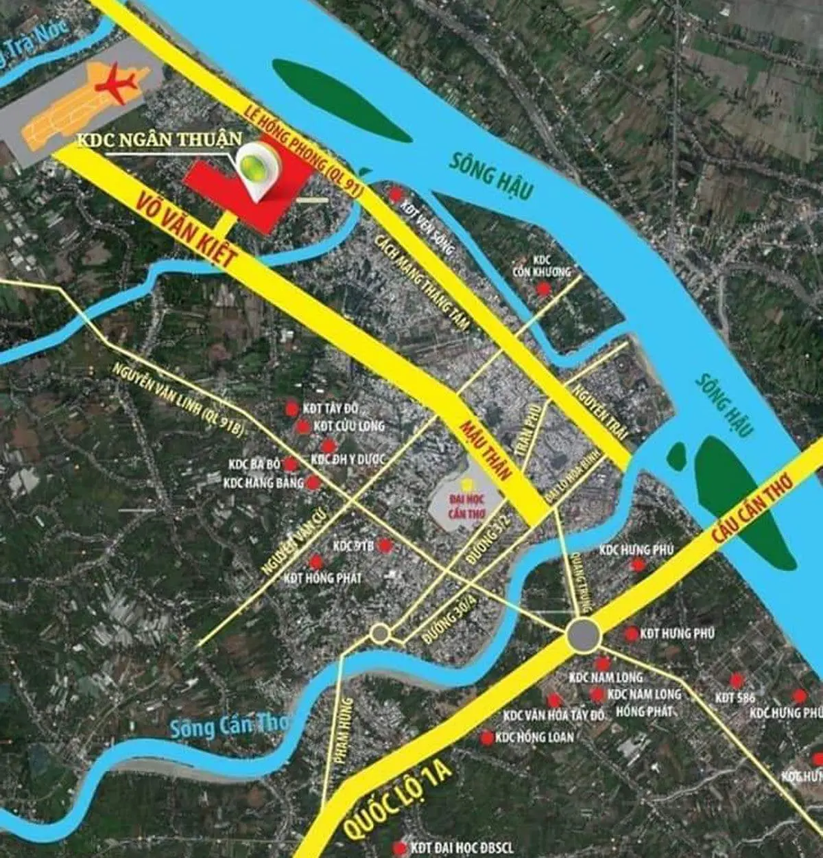 STELLA MEGA CITY CẦN THƠ 2 Vị trí Dự án Stella Mega City Cần Thơ
