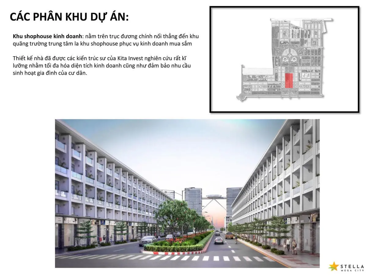 STELLA MEGA CITY CẦN THƠ 21 Khu shophouse kinh doanh Dự án Khu đô thị Stella Mega City