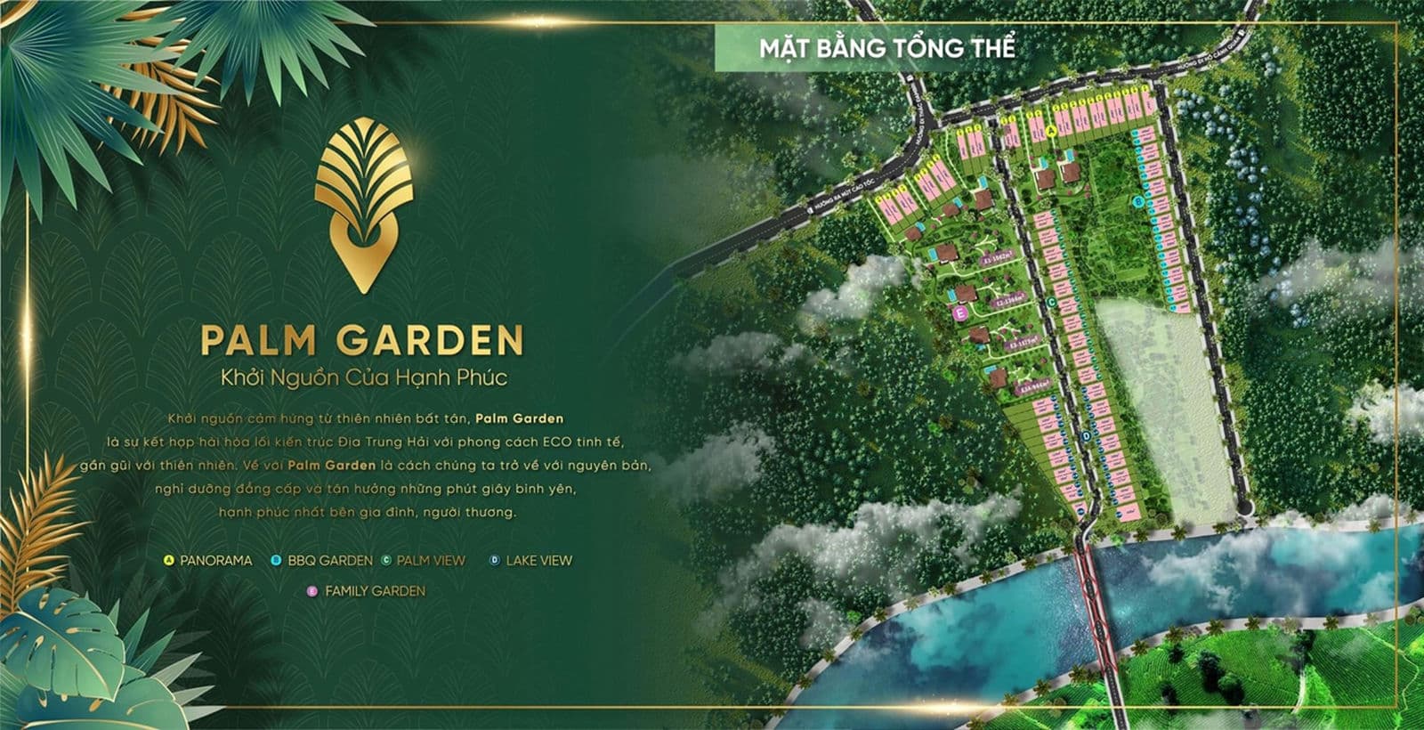 Mặt bằng Palm Garden Bảo Lộc