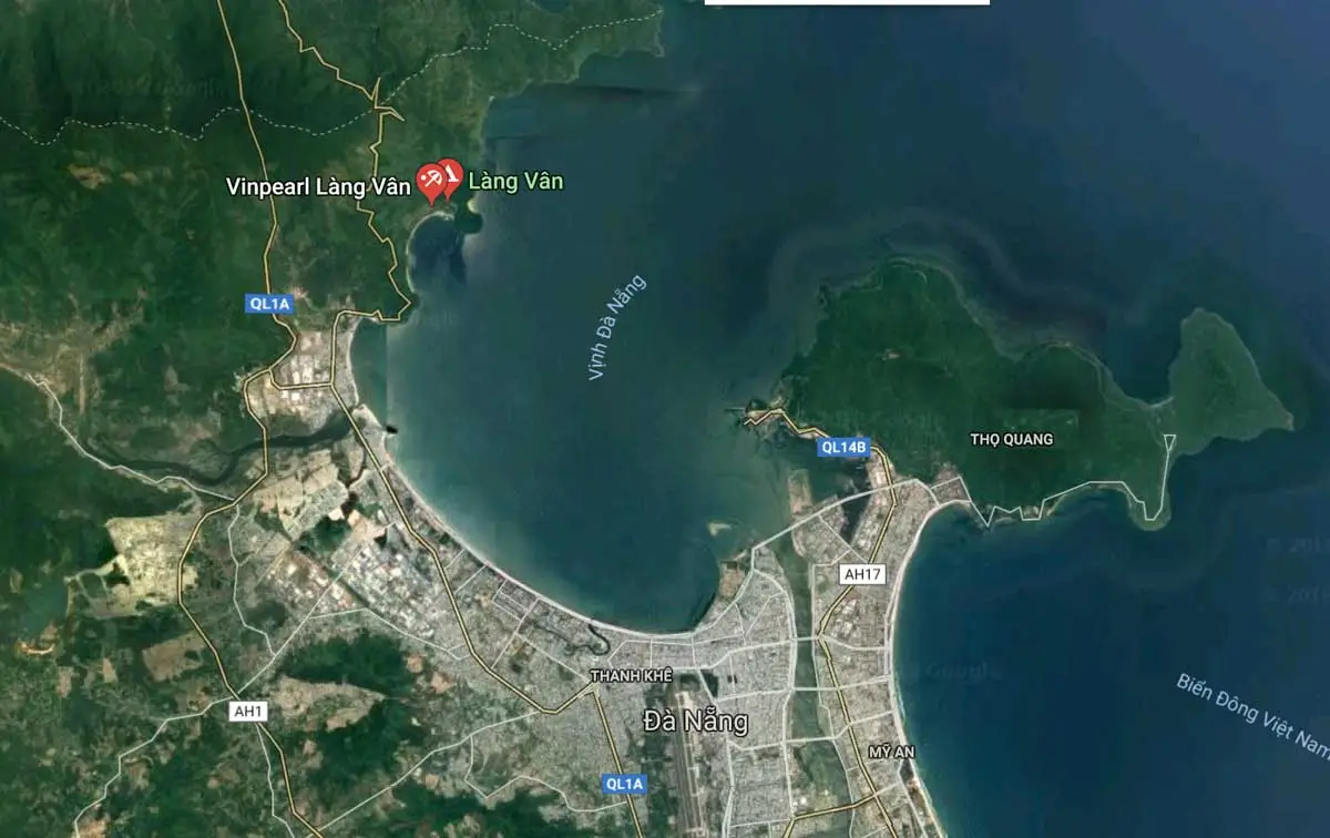 VINHOMES LÀNG VÂN ĐÀ NẴNG 3 Vị trí Dự án Khu nghỉ dưỡng VinPearl Làng Vân Đà Nẵng