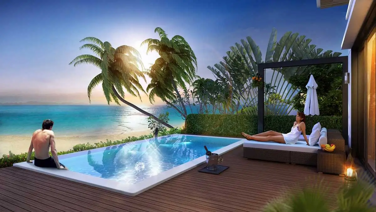 VINHOMES LÀNG VÂN ĐÀ NẴNG 7 Hồ bơi Biệt thự VinPearl Làng Vân Đà Nẵng