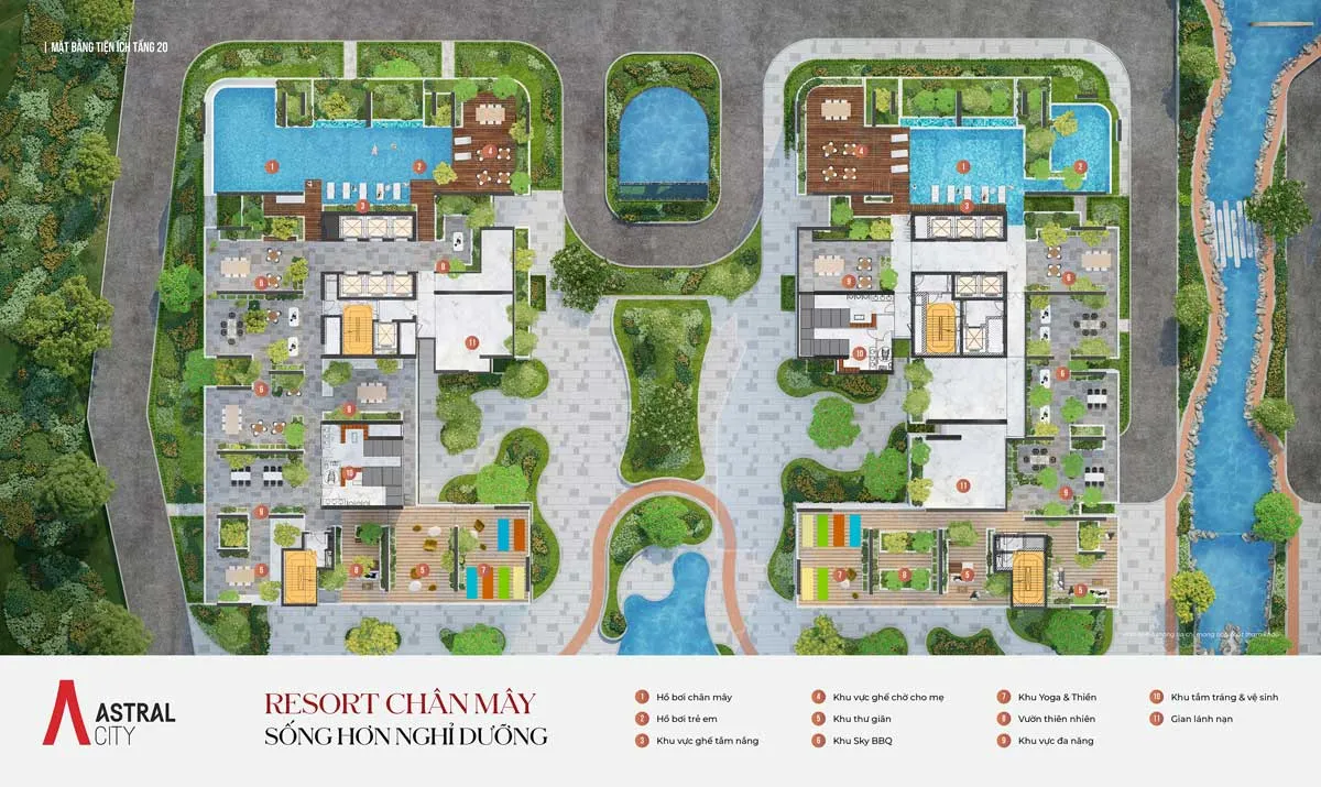 Astral City Bình Dương 18 Mặt bằng tầng 20 Tiện ích Astral City