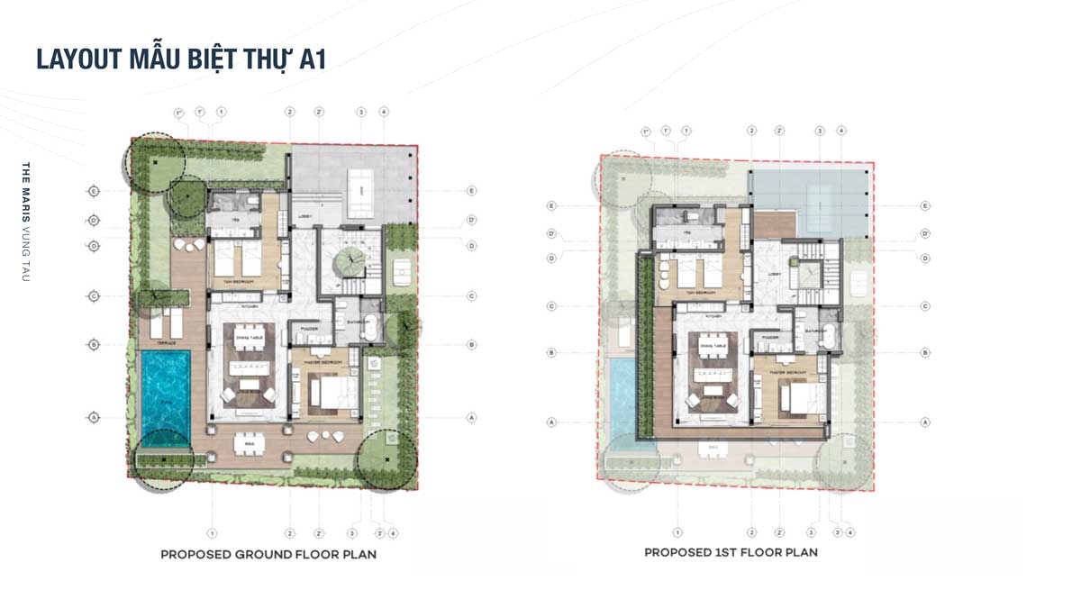 thiet ke mau biet thu a1 the maris vung tau - THE MARIS VŨNG TÀU