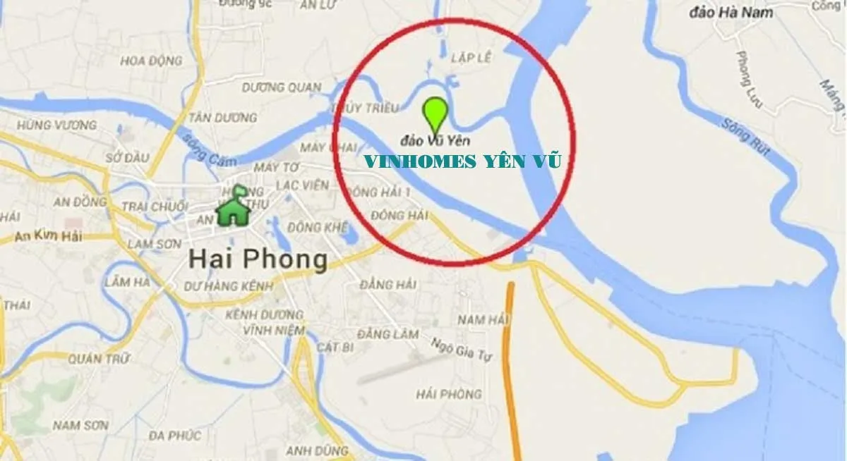 Vinhomes Vũ Yên Hải Phòng 2 Vị trí Dự án Khu đô thị Vinhomes Vũ Yên Hải Phòng