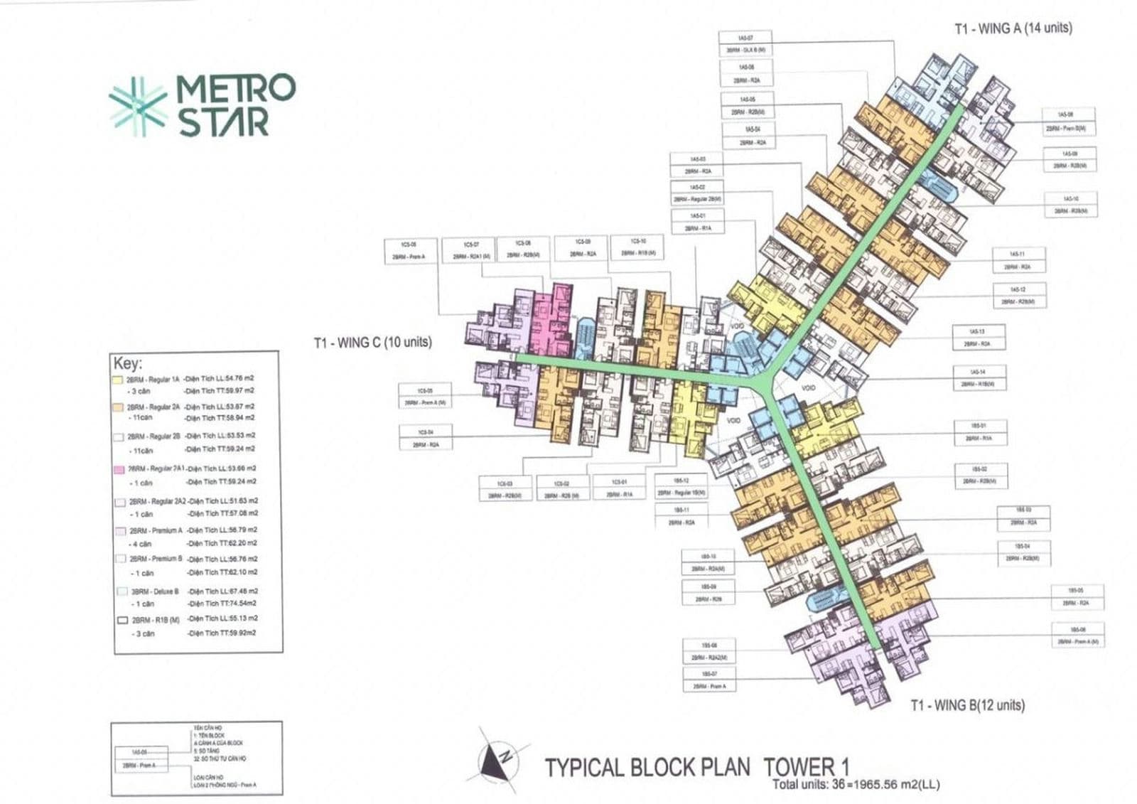 Mặt bằng tầng Dự án Căn hộ Metro Star