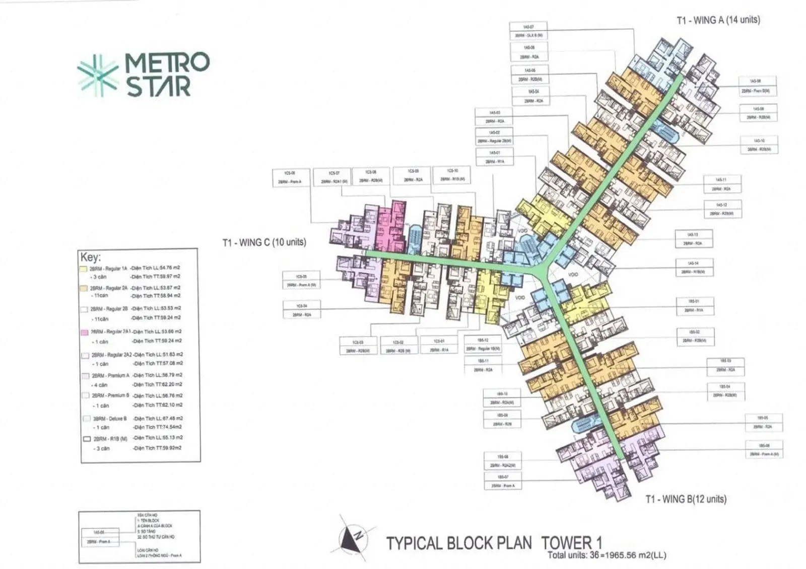 METRO STAR 5 Mặt bằng tầng Dự án Căn hộ Metro Star