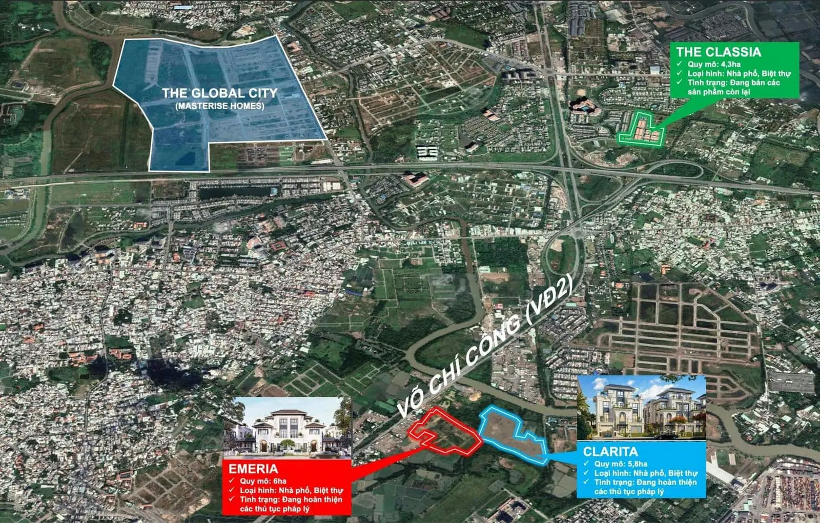 Emeria Thủ Đức 3 Vị trí thực tế Dự án Emeria Thủ Đức