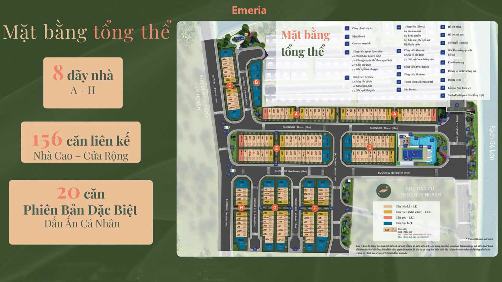 Mặt bằng Dự án Emeria Thủ Đức