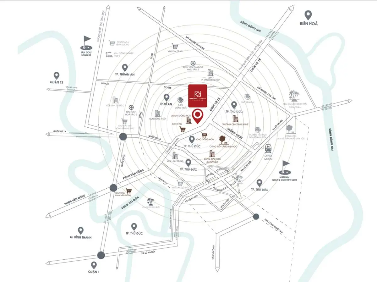 Phúc Đạt Connect 2 6 Tiềm năng phát triển của Dự án Căn hộ Phúc Đạt Connect 2 Dĩ An Bình Dương