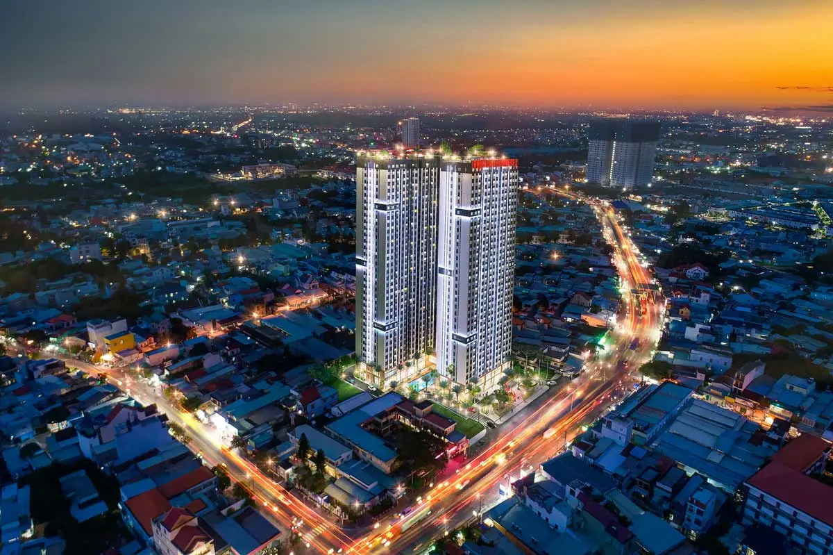 Phúc Đạt Connect 2 4 Phối cảnh Dự án Căn hộ Phúc Đạt Connect 2 về đêm