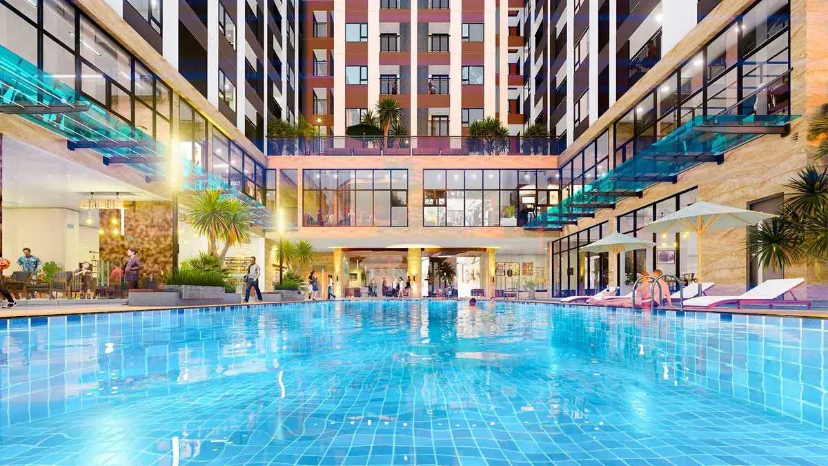 Phúc Đạt Connect 2 11 Tiện ích Hồ bơi tràn Dự án Căn hộ Phúc Đạt Connect 2