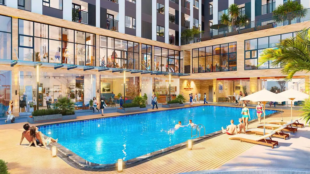Phúc Đạt Connect 2 13 Tiện ích Khu Hồ bơi tràn Dự án Căn hộ Phúc Đạt Connect 2 Dĩ An