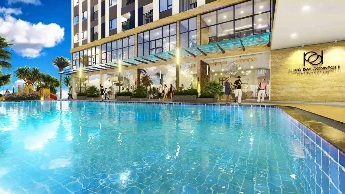 Phúc Đạt Connect 2 12 Tiện ích Hồ bơi tràn Dự án Căn hộ Phúc Đạt Connect 2 Dĩ An