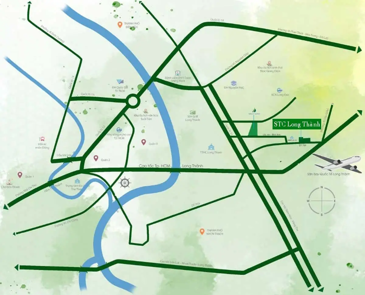 STC Long Thành 2 Vị trí Dự án STC Long Thành Đồng Nai