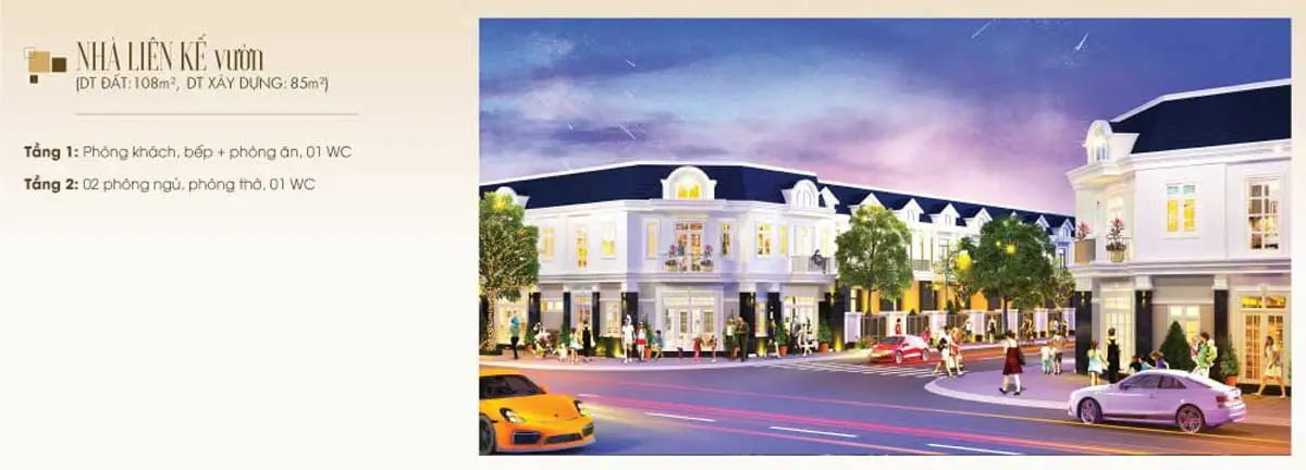 STC Long Thành mat bang thiet ke nha pho vuon stc long thanh - STC Long Thành