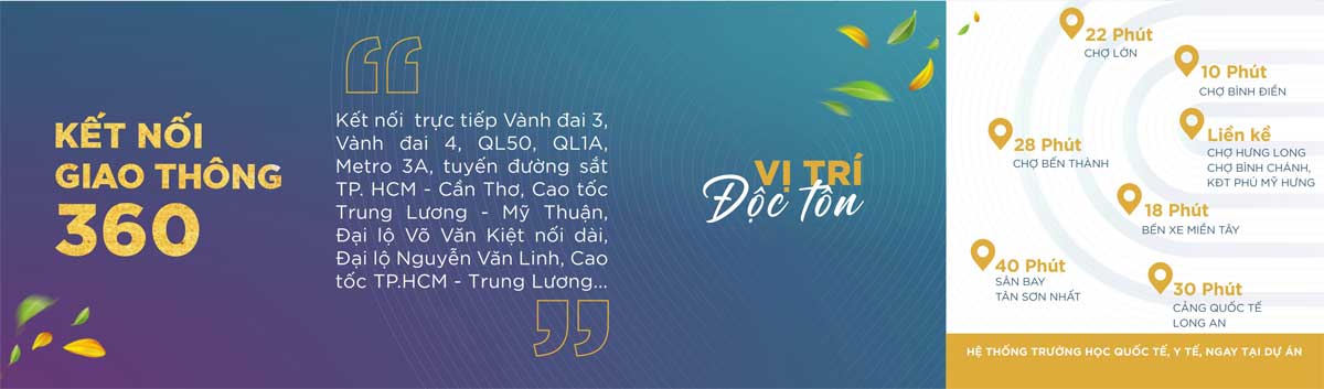 Tiện ích liên kết vùng Dự án The Sol City