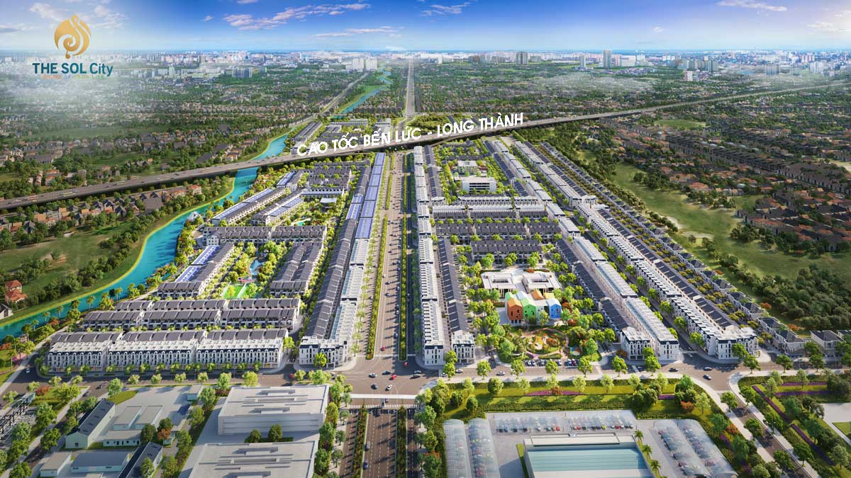 The Sol City nằm ngay Tuyến cao tốc Bến Lức Long Thành