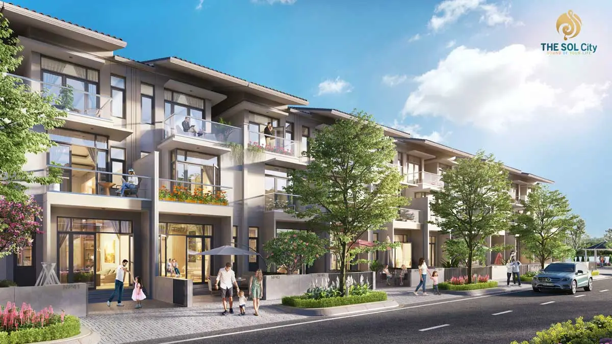 The Sol City 17 Phối cảnh Nhà phố The Sol City Long An
