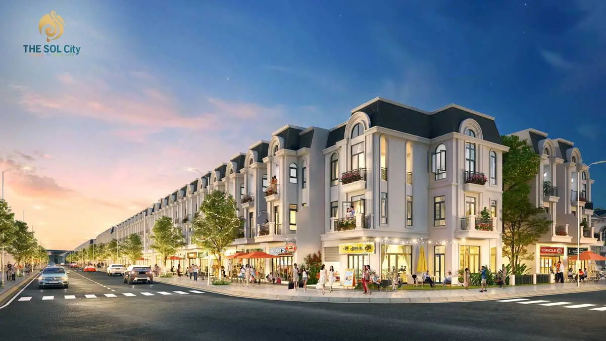 The Sol City 24 Nhà phố Thương mại Shophouse The Sol City Nam Sài Gòn – Phong cách Pop Art
