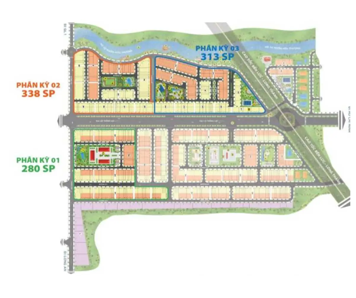 The Sol City 21 Mặt bằng phân lô Dự án Khu đô thị The Sol City Nam Sài Gòn