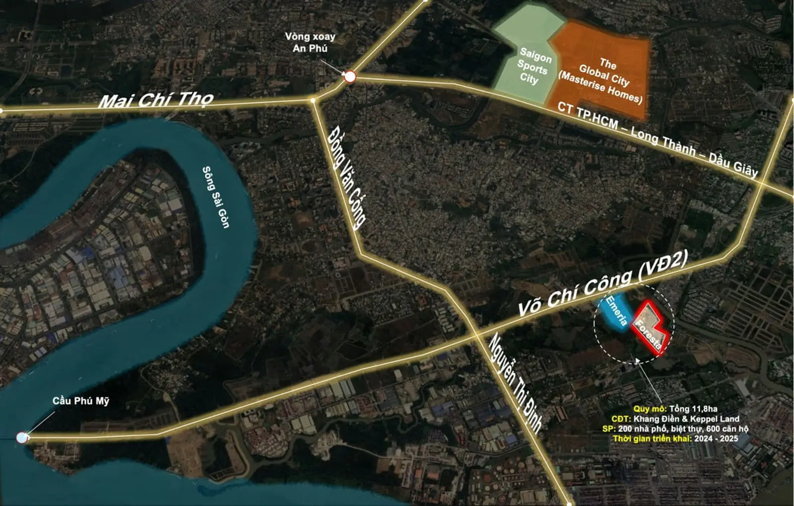 The Foresta 4 Tiện ích liên kết vùng Vị trí Dự án Foresta Khang Điền