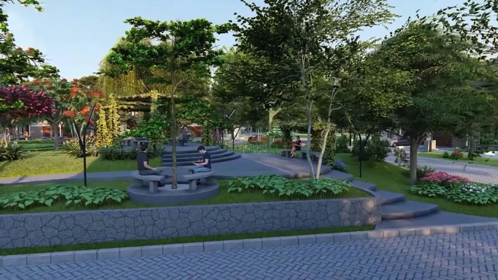 THĂNG LONG RESIDENCE BÌNH DƯƠNG 7 Công viên cây xanh Khu đô thị Thăng Long Residence Bình Dương