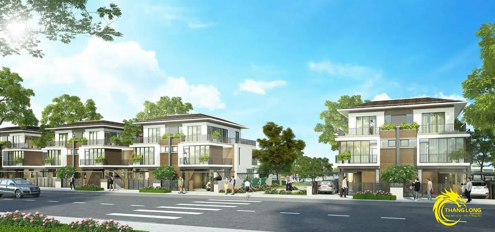THĂNG LONG RESIDENCE BÌNH DƯƠNG 14 Phối cảnh Biệt thự Dự án Khu đô thị Thăng Long Residence Bình Dương