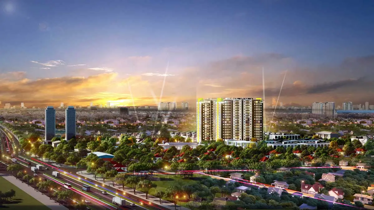 OSIMI PHÚ MỸ BÀ RỊA VŨNG TÀU 2 Toàn cảnh Dự án Căn hộ Osimi Phú Mỹ về đêm