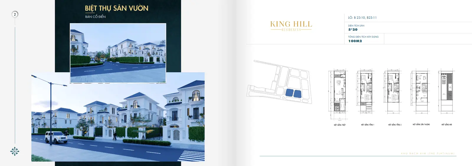 King Hill Residences 20 Biệt thự sân vườn Dự án King Hill Residences
