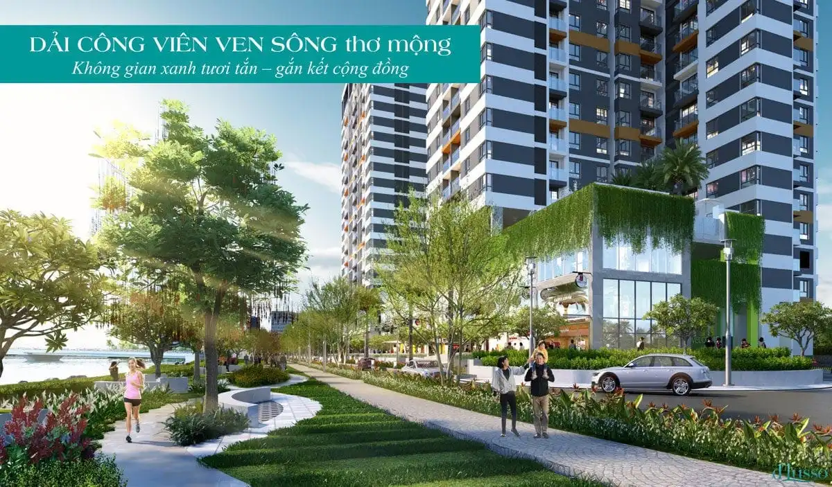 D’ LUSSO EMERALD QUẬN 2 6 Công viên dọc bờ sông Dự án Căn hộ Chung cư D’Lusso Quận 2