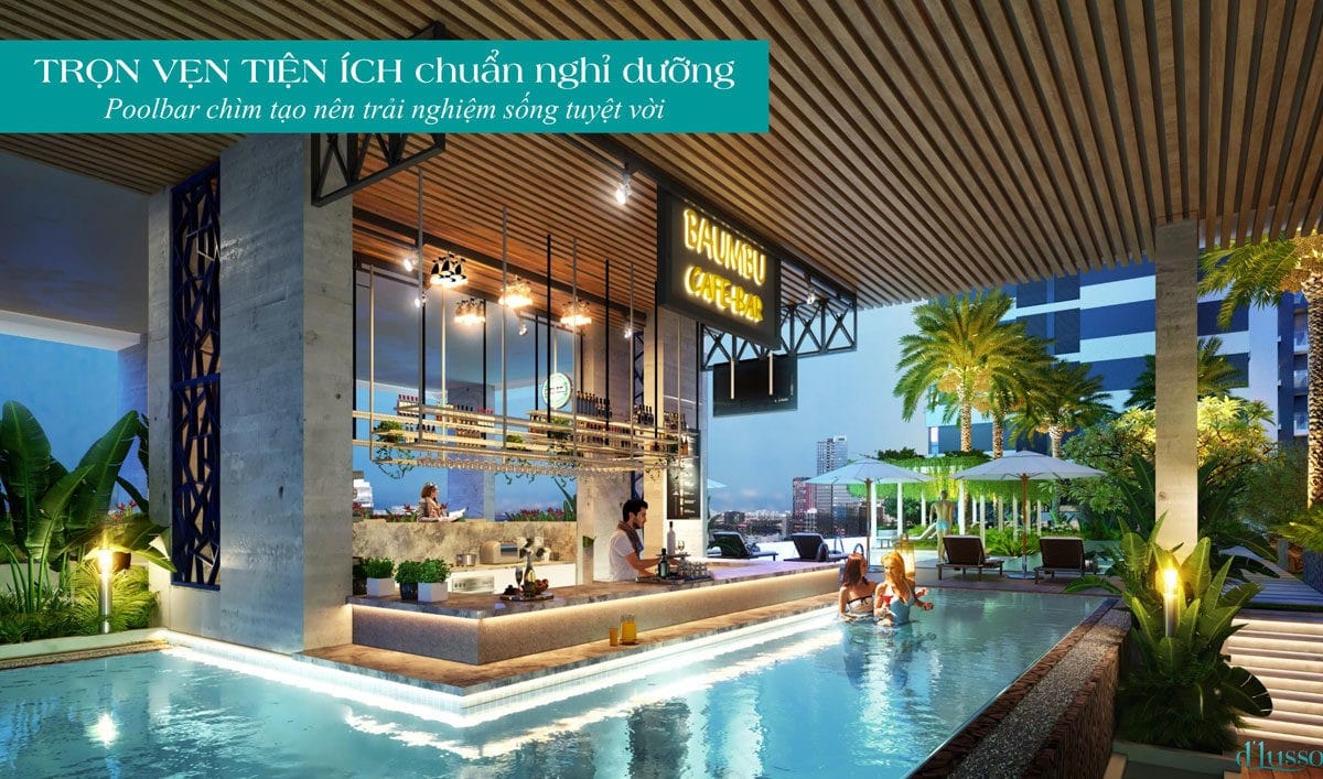 Poolbar chìm tạo nên trải nghiệm sống tuyệt vời