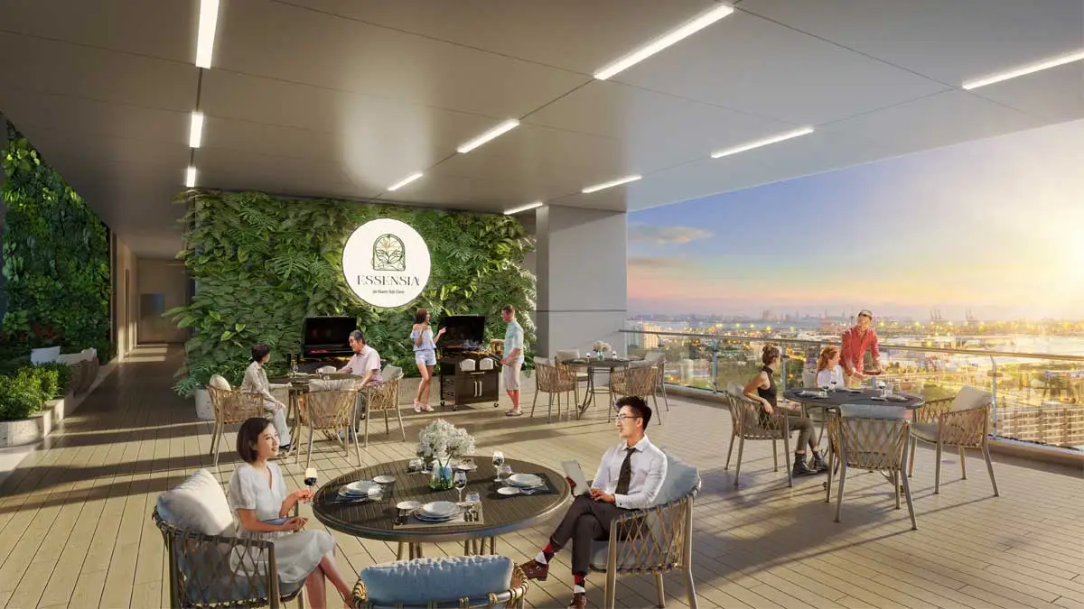 Essensia Nam Sài Gòn 10 Tiện ích Khu BBQ Dự án Căn hộ Essensia Nam Sài Gòn