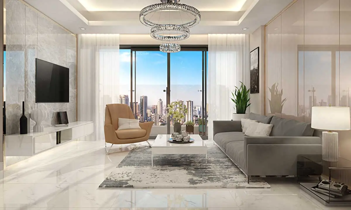 Essensia Nam Sài Gòn Phong khach Can ho Essensia Nam Sai Gon - Essensia Nam Sài Gòn