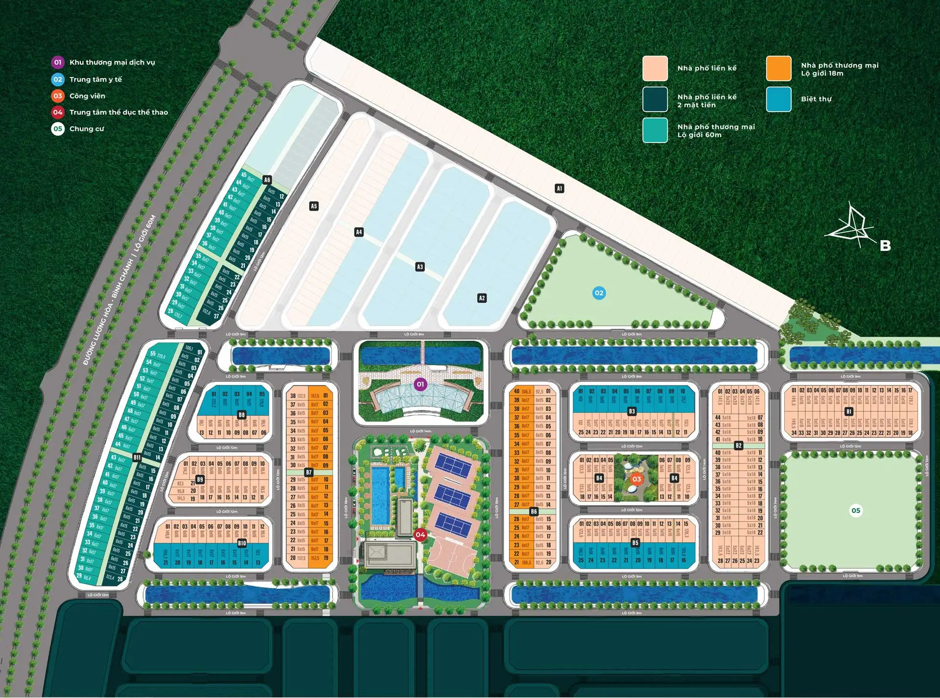 La Home Long An 56 mat bang phan khu la sol