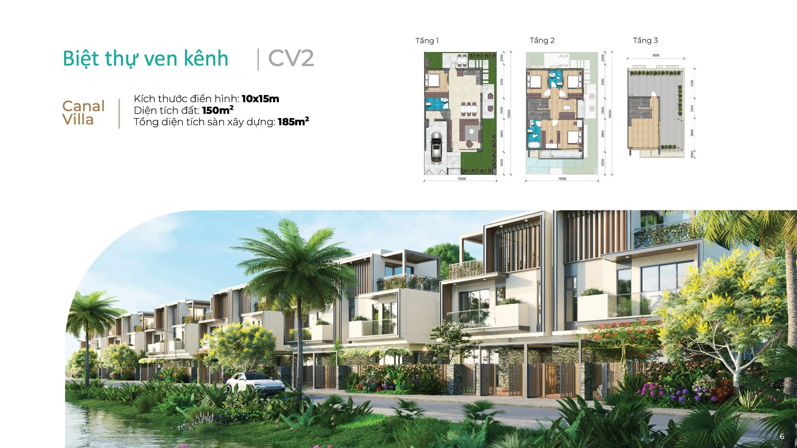 La Home Long An 62 Biet thu Ven Kenh CV2 La Home