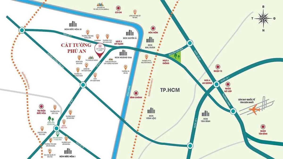 Cát Tường Phú An 4 Vị trí Dự án Cát Tường Phú An