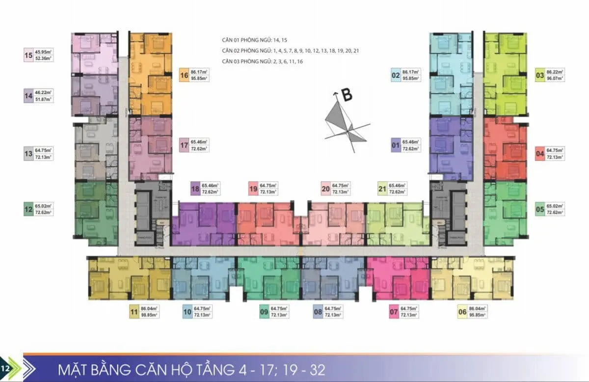 PHÚ TÀI RESIDENCE QUY NHƠN 6 mat-bang-tang-4-17,19-32-du-an-can-ho-phu-tai-residence