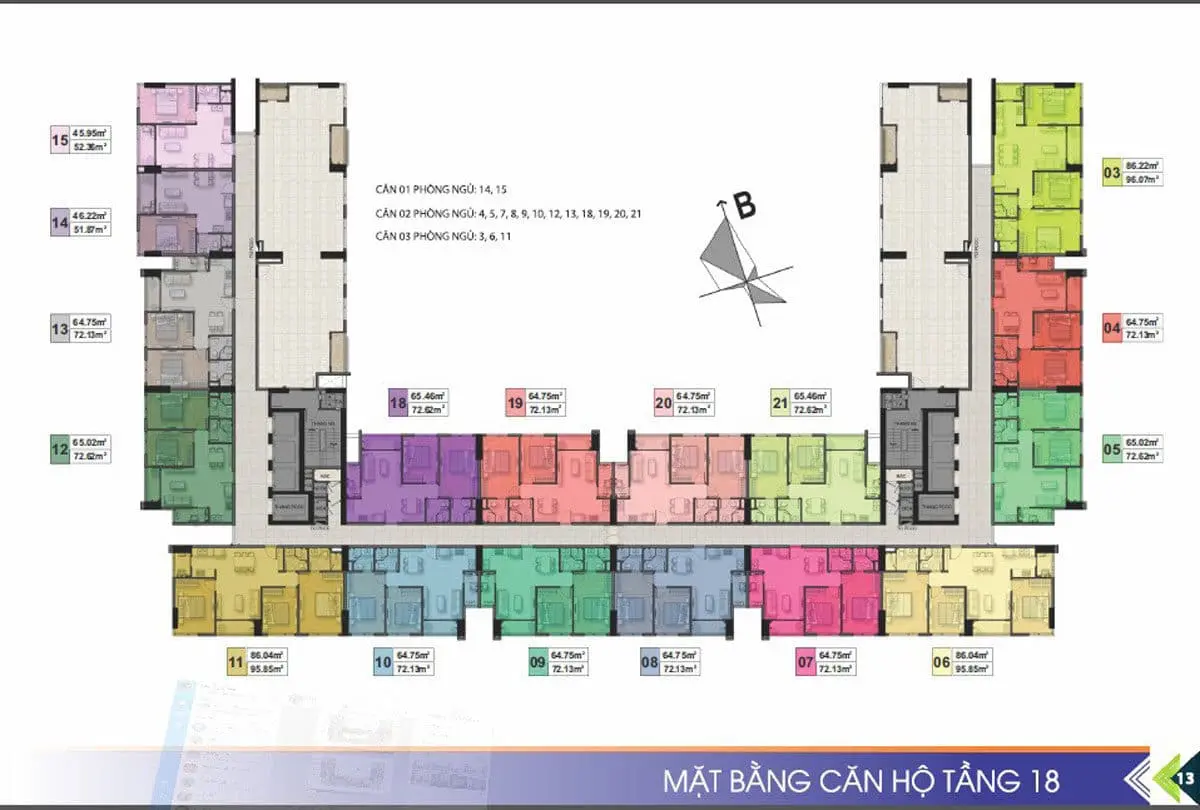 PHÚ TÀI RESIDENCE QUY NHƠN 7 mat-bang-tang-18-du-an-can-ho-phu-tai-residence