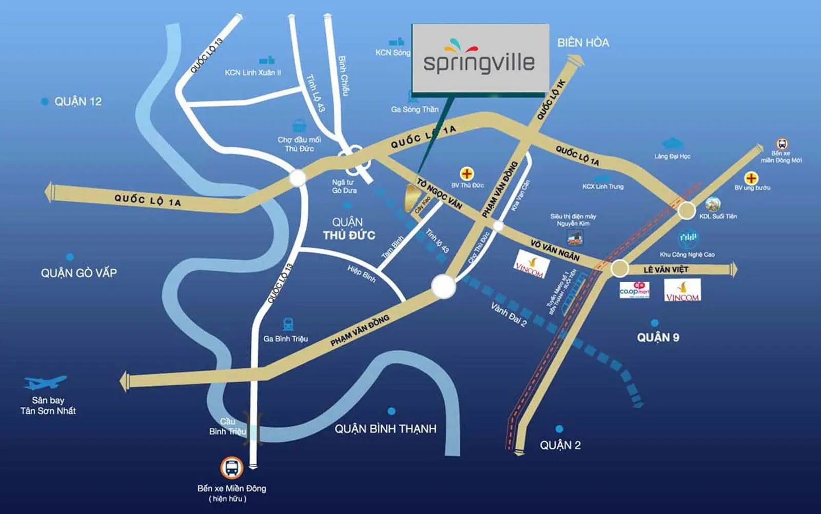 Spring Ville 2 Vị trí Khu đô thị Spring Ville Nhơn Trạch