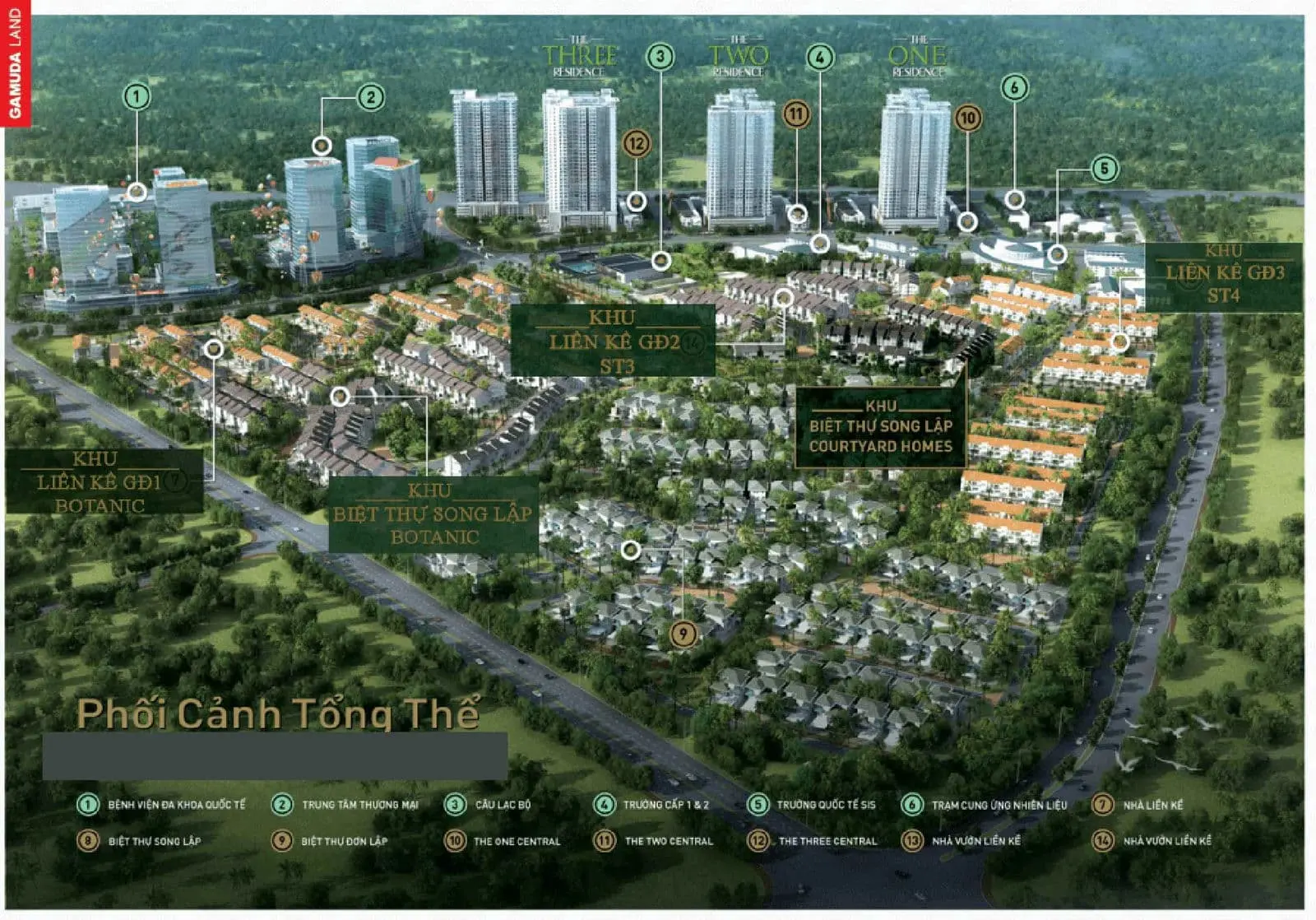 Spring Ville 3 Mặt bằng Dự án Khu đô thị Spring Ville Nhơn Trạch