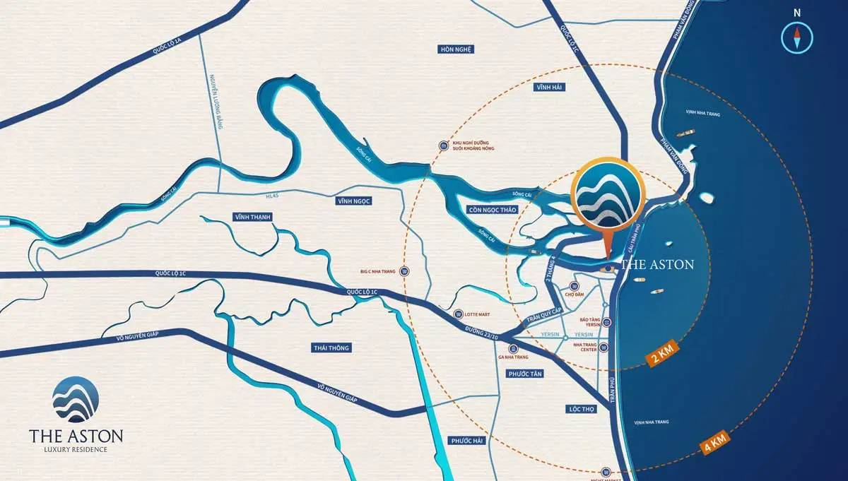 The Aston Luxury Residence Nha Trang 7 Vị trí Dự án Căn hộ The Aston Luxury Residence