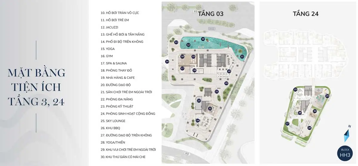 The Aston Luxury Residence Nha Trang 16 Mặt bằng tiện ích Tầng 3 & 21 The Aston Luxury Residence Nha Trang