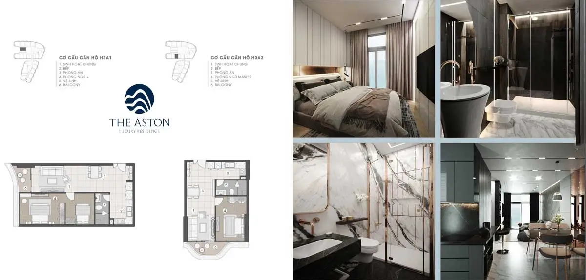 Thiết kế Căn hộ H3A1 & H3A2 Thiết kế Căn hộ H3A1 & H3A2