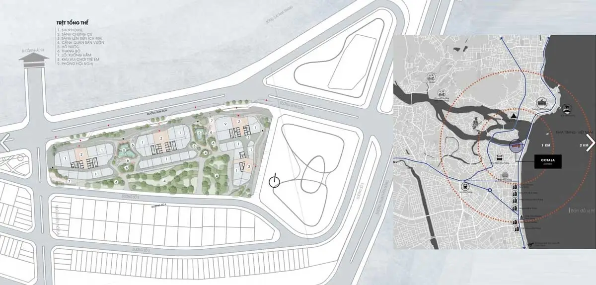 The Aston Luxury Residence Nha Trang 28 Quy hoạch Tổng thể Dự án Căn hộ The Aston Luxury Residence Nha Trang trong Khu đô thị Cồn Tân Lập