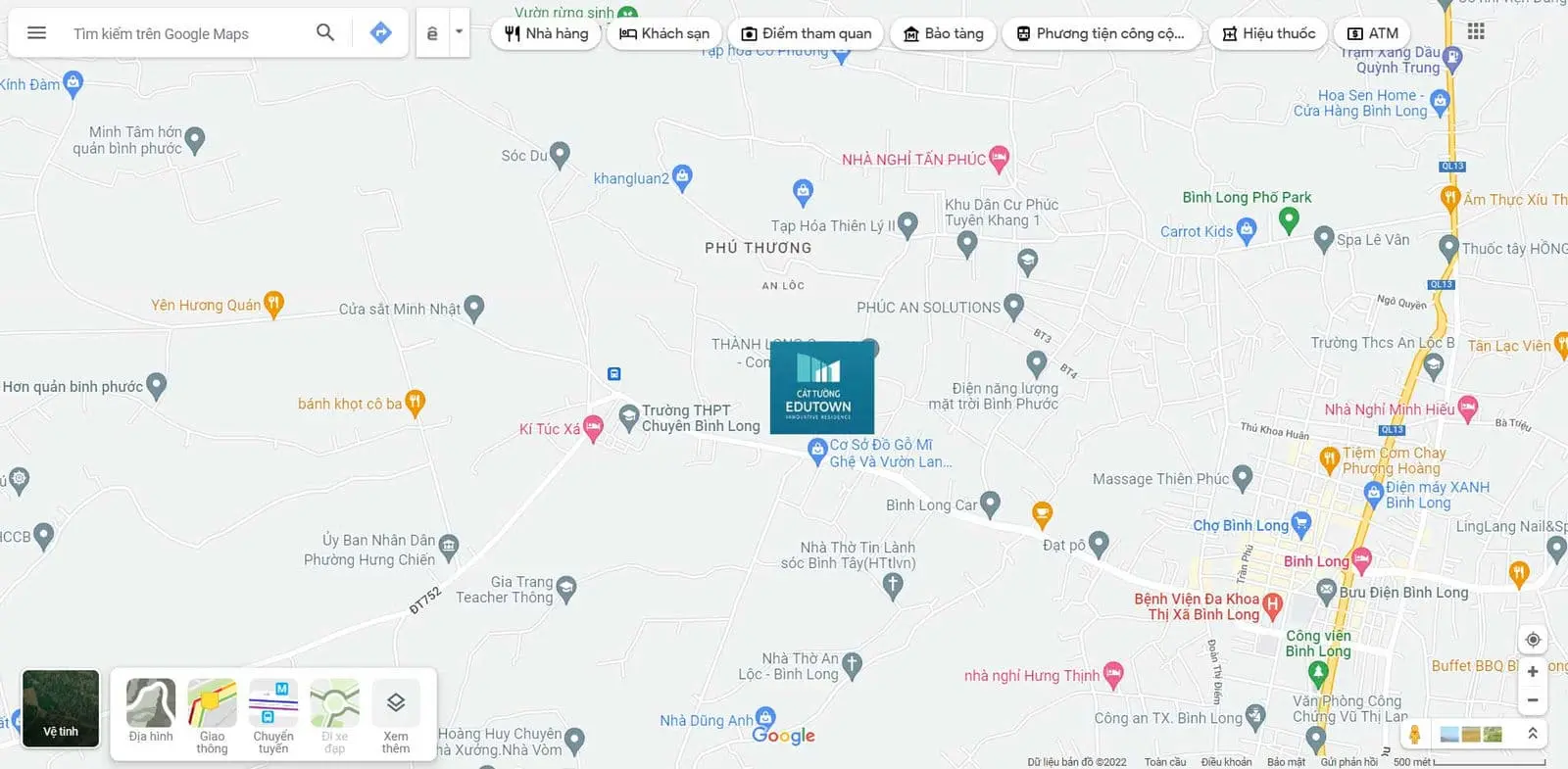 Cát Tường Edu Town 3 Vị trí Dự án Cát Tường Edu Town Bình Long Bình Phước