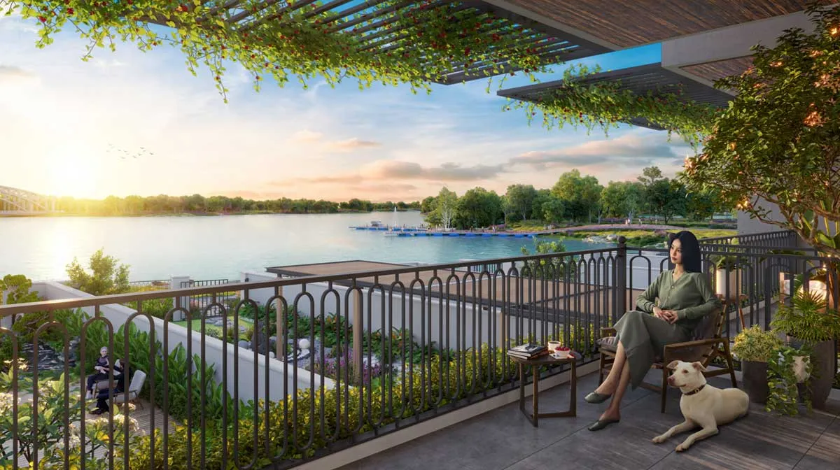 Amira Chơn Thành 10 Amira Chơn Thành có tầm nhìn hướng ra hồ Nha Bích