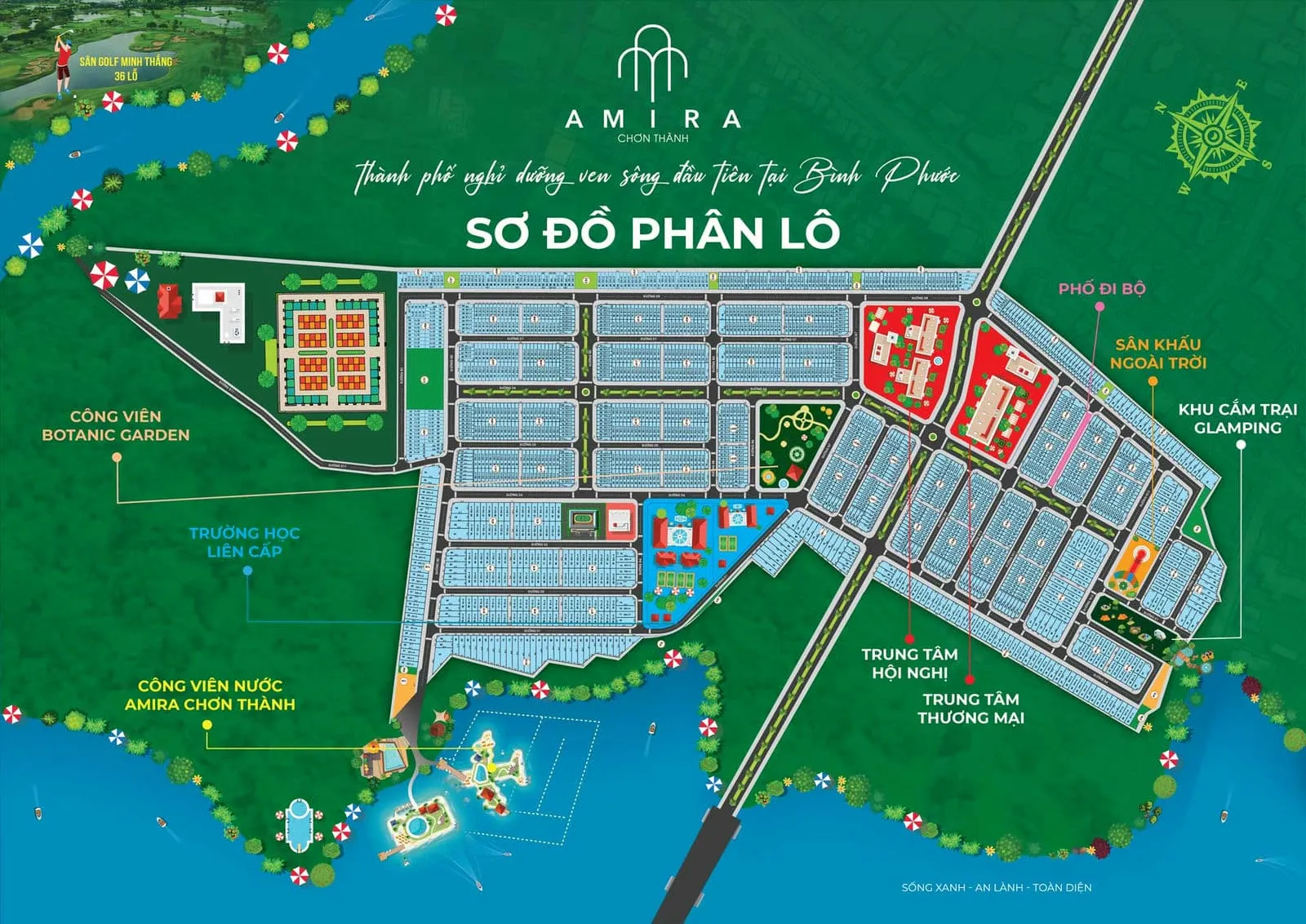 Amira Chơn Thành 13 Mặt bằng Phân lô Dự án Amira Chơn Thành