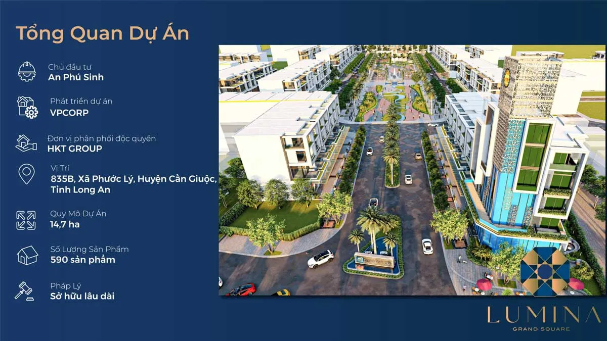 Lumina Grand Square 2 Tổng thể Dự án Lumina Grand Square Cần Giuộc Long An