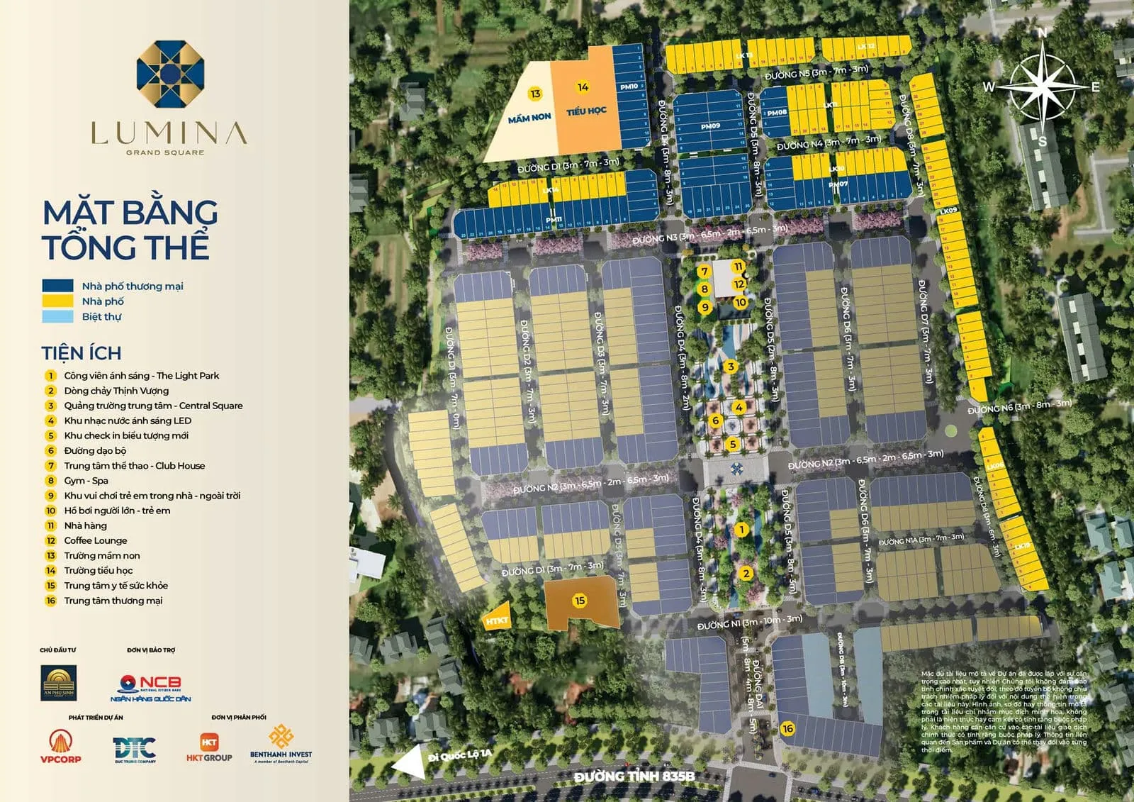 Lumina Grand Square 19 Mặt bằng Tổng thể Dự án Lumina Grand Square Long An