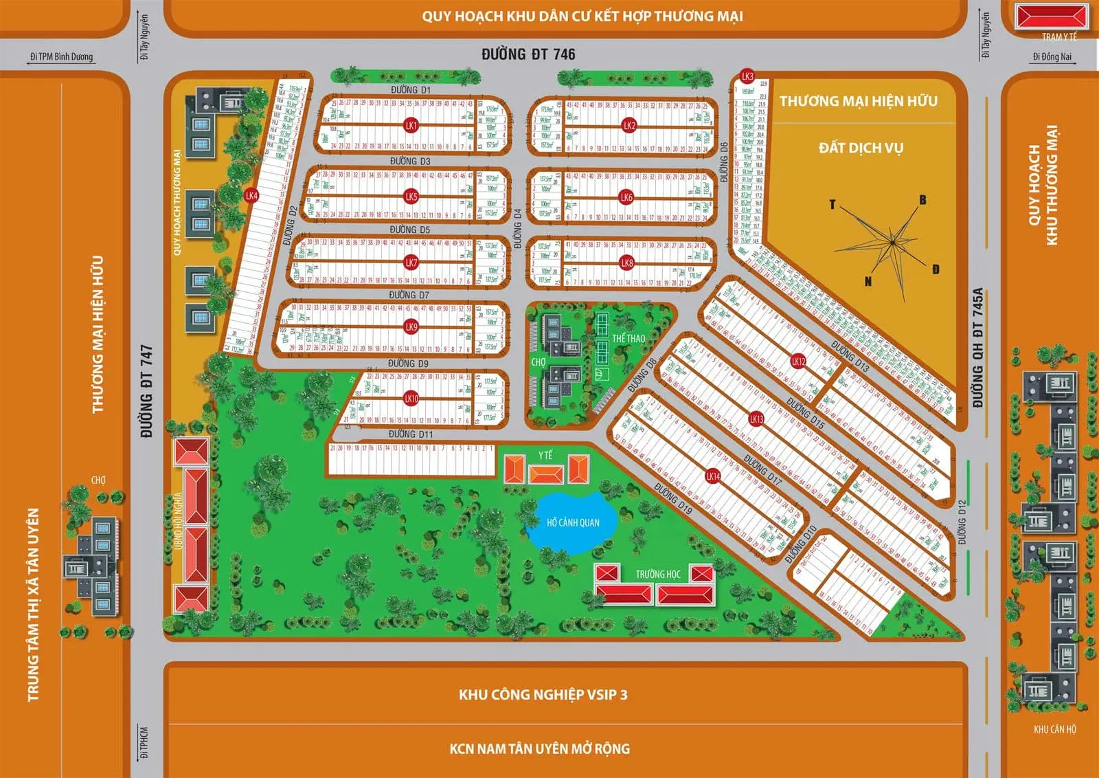 VICTORY CITY BÌNH DƯƠNG 3 Mặt bằng Phân lô Dự án Victory City Tân Uyên Bình Dương